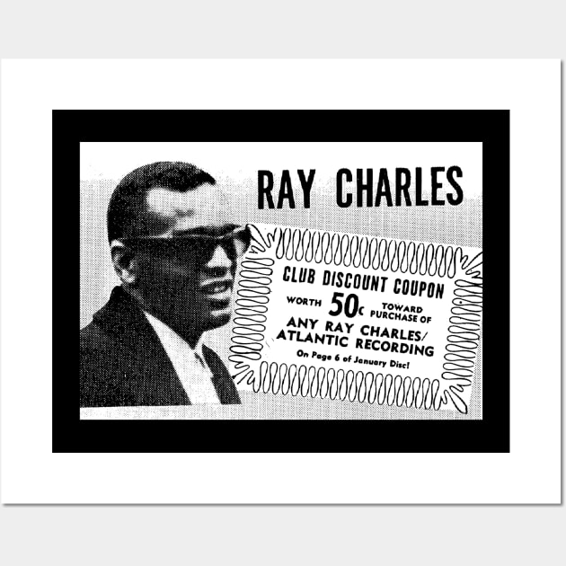 Ray Charles 1966 Record Club Coupon Wall Art by TheObserver